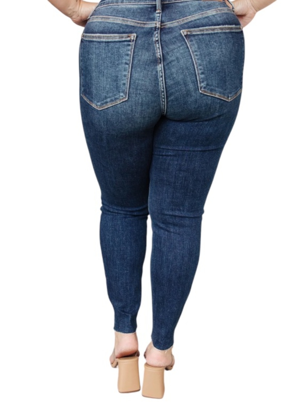Judy Blue Classic Style Dark Blue Skinny Jeans Size 11=Large - Picture 2 of 3